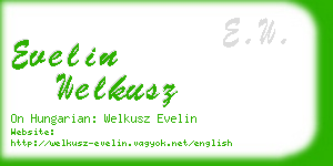 evelin welkusz business card